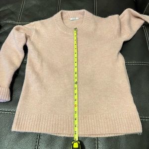 AYR Women's Soft Pink Crew Neck Sweater